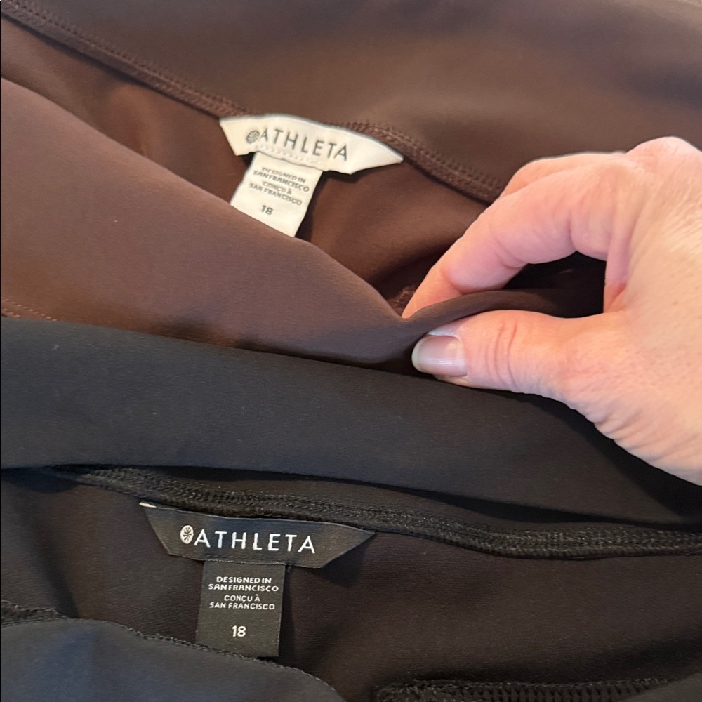2 pair of Athleta Endless Trousers - size 18 worn for the fall season. - Picture 5 of 8